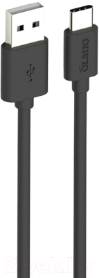 Кабель Olmio USB 2.0 - USB type-C / 038656 (2м, черный)