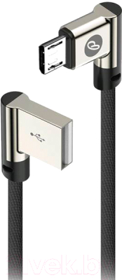 Кабель Olmio USB 2.0 - microUSB / 038867 (1м, угловой)