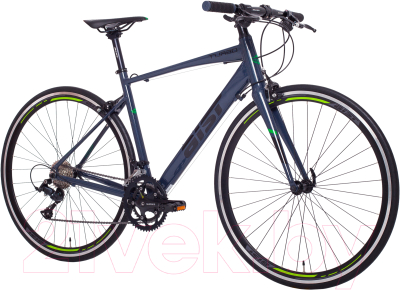 Велосипед AIST Turbo 500 (графитовый/зеленый)