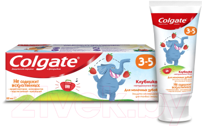 Зубная паста Colgate Для детей 3-5 лет. Клубника с фторидом (60мл)