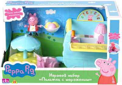 Мини-кафе игрушечное Peppa Pig Палатка с мороженым / 33849