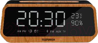 Радиочасы Telefunken TF-1701B (дерево)