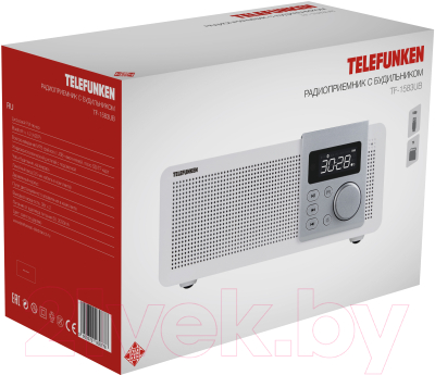 Радиочасы Telefunken TF-1583UB (светлое дерево)