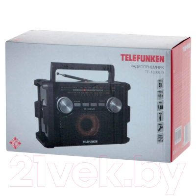 Радиоприемник Telefunken TF-1690UB (черный/серый)