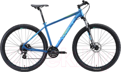 Велосипед Welt Cycle Rockfall 2.0 29 2020 (M, Blue/Light Blue/Acid Green)