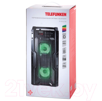 Портативная акустика Telefunken TF-PS1277B (черный)