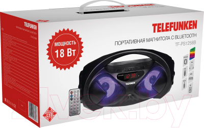 Портативная акустика Telefunken TF-PS1258B (черный)