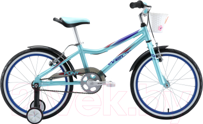 Детский велосипед Welt Cycle Pony 20 2020 (Aqua Blue/Blue)