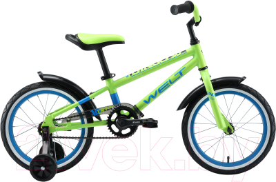 Детский велосипед Welt Cycle Dingo 16 2020 (Acid Green/Blue)
