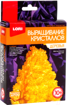 Набор для выращивания кристаллов Lori Деревья. Желтая елочка / Крд-004