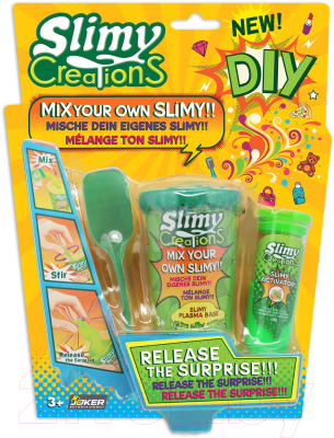 Набор для создания слайма Slimy С игрушкой / 37311 (зеленый)