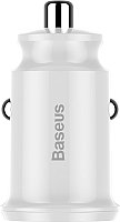 Зарядное устройство автомобильное Baseus Grain 3.1А / CCALL-ML02 (белый) - 