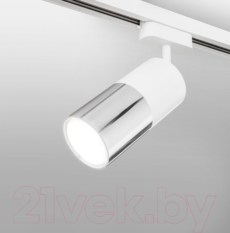 Трековый светильник Elektrostandard Avantag LTB27 6W 4200K (белый матовый/хром) — фото 2