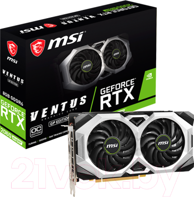 Видеокарта MSI GeForce RTX 2060 Super Ventus GP OC 8GB