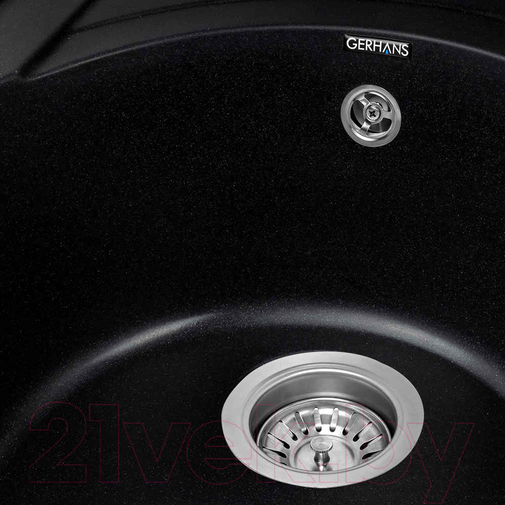 Мойка кухонная Gerhans A01 (оникс) — фото 3