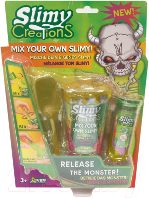 Набор для создания слайма Slimy Монстры с игрушкой / 37313 (золотой)