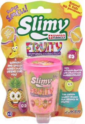 Слайм Slimy Слайм с фруктовым запахом / 37324 (клубника)