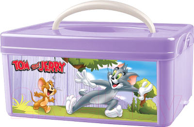 Ящик для хранения Пластишка Том и Джерри 433213503 (сиреневый)
