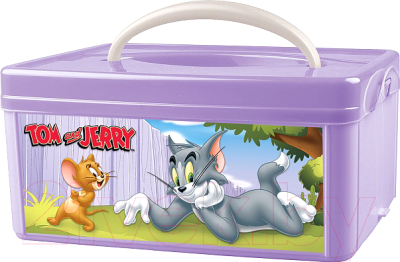 Ящик для хранения Пластишка Том и Джерри 433213503 (сиреневый)