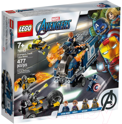 

Конструктор Lego, Marvel Super Heroes Мстители: Нападение на грузовик 76143