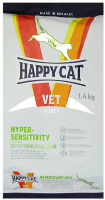 

Корм для кошек Happy Cat, VET Diet Hypersensitivity / 70310