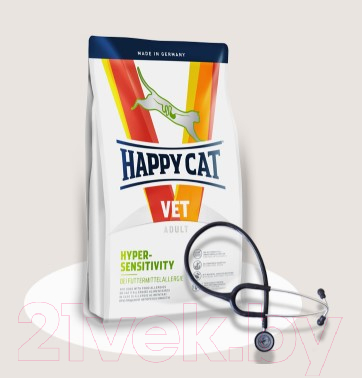 Сухой корм для кошек Happy Cat VET Diet Hypersensitivity / 70311 (4кг)