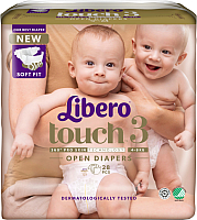 

Подгузники детские Libero, Touch 3 Midi 4-8кг