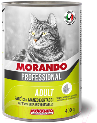 

Корм для кошек Morando, Professional Beef & Vegetables
