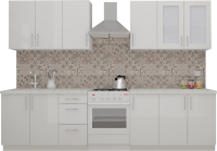 Кухонный гарнитур ВерсоМебель ВерсоЛайн 3-2.4 (белый 001) - 
