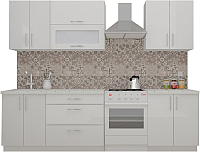 Кухонный гарнитур ВерсоМебель ВерсоЛайн 4-2.1 (белый 001) - 