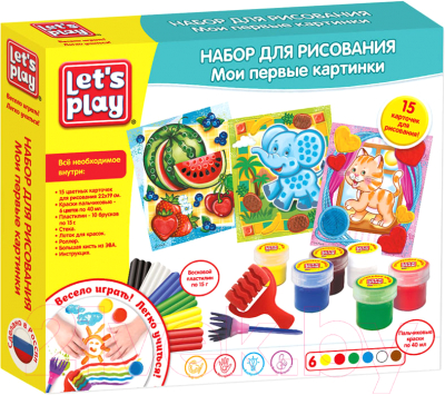 

Набор для творчества Let's Play, Набор для рисования. Мои первые картинки / 35849