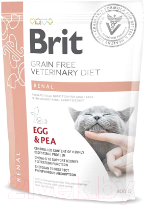 Сухой корм для кошек Brit VD Cat Grain Free Renal / 528332 (400г)