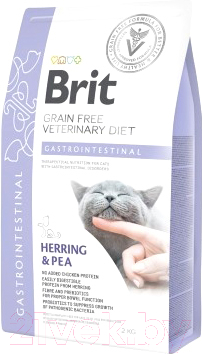 Сухой корм для кошек Brit VD Cat Grain Free Gastrointestinal / 528424 (2кг)