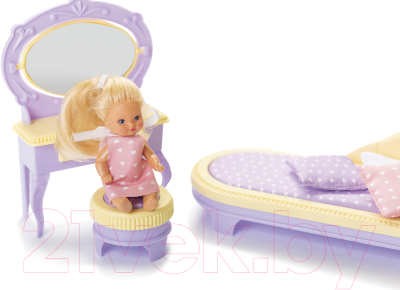 Комплект аксессуаров для кукольного домика Огонек Будуар. Маленькая принцесса / С-1459 (лимонный)