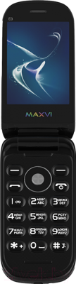 Мобильный телефон Maxvi E3 Radiance (черный)