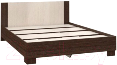 Полуторная кровать Империал Аврора 120 с основанием (венге/дуб молочный)