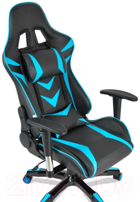 Кресло геймерское Calviano Mustang SA-R-2 (голубой/черный)