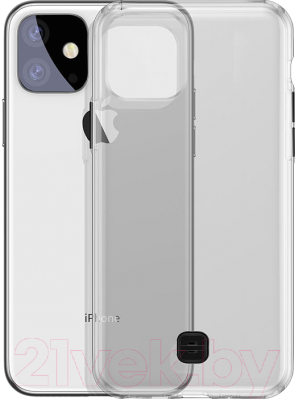 Чехол-накладка Baseus Transparent Key для iPhone 11 Pro Max (черный)