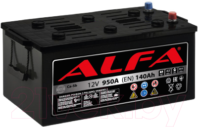 

Автомобильный аккумулятор ALFA battery, Евро L / AL 140.3