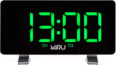 Радиочасы Miru CR-1031 (черный)