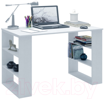 Письменный стол MFMaster Рикс-7 / МСТ-ССР-07-БТ-16 (белый)
