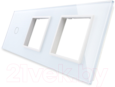 Лицевая панель комбинированная Livolo BB-C7-C1/SR/SR-11 (белый)