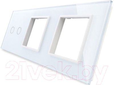 Лицевая панель комбинированная Livolo BB-C7-C2/SR/SR-11 (белый)