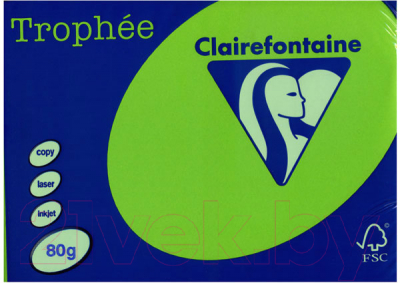 Бумага Trophee A4 80г/м 500л / 1875C (ярко-зеленый)