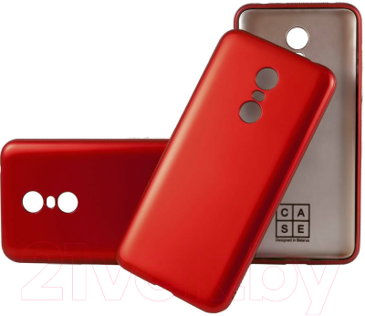 Чехол-накладка CASE Deep Matte v.2 для Redmi Note 4X (красный)