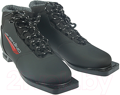 Ботинки для беговых лыж TREK Skiing (черный/красный, р-р 45)