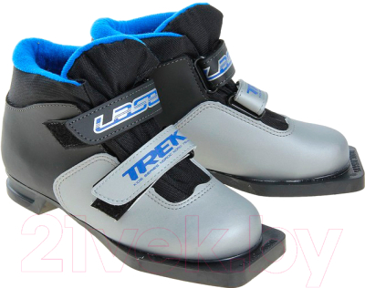 Ботинки для беговых лыж TREK Laser (серебристый/синий, р-р 37)