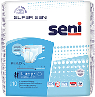 Подгузники для взрослых Seni Super Air Large (10шт) - 
