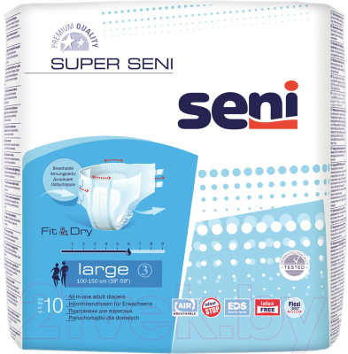Подгузники для взрослых Seni Super Air Large (10шт)