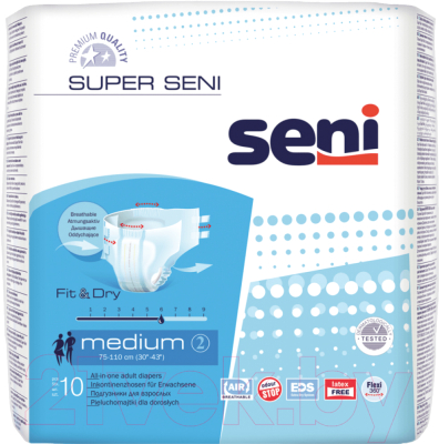 Подгузники для взрослых Seni Super Air Medium (10шт)